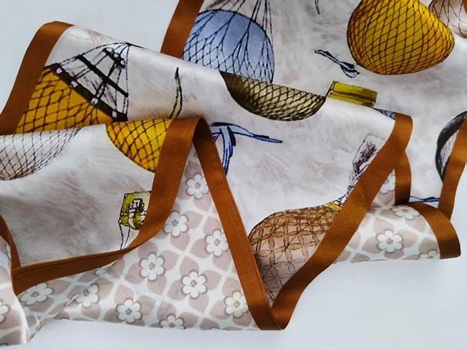 100% Mulberry Silk Ribbon Scarf for Hair Beach Head Wraps for Women Handbag accessories Necktie