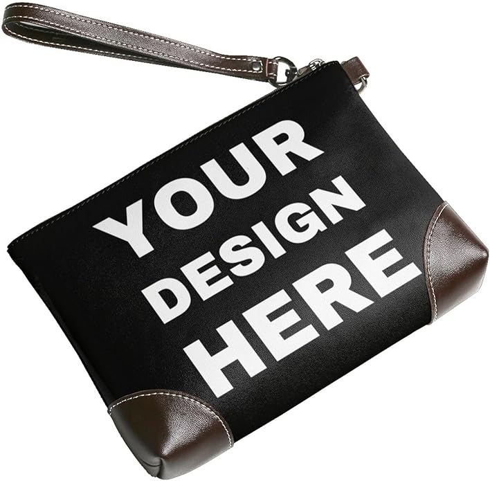 Custom Leather Wristlet Personalized Wallets For Women Men Wristlet Handbags Customized Clutch Purses For Women