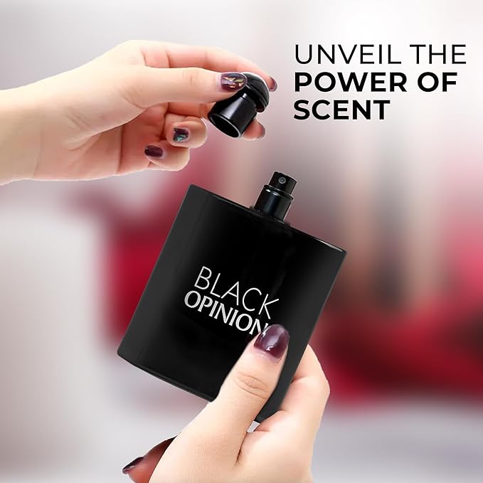 2PCS Black Opinion Women's Perfume Sweet and Irresistible Eau de Parfum for Women Long Lasting 3.4 Fl Oz Fragrance for Daily Elegance