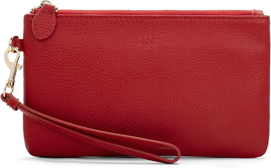 befen Genuine Leather Wristlet Clutch RFID Blocking Bag Cell Phone Wallet Purse Wristlet Wallet Purses and Handbags for Women