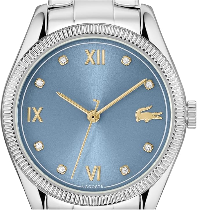 Lacoste Parisienne Women's 3H Quartz Watch, Stainless Steel Bracelet - Modern, Classic Timepiece - Gift for Her