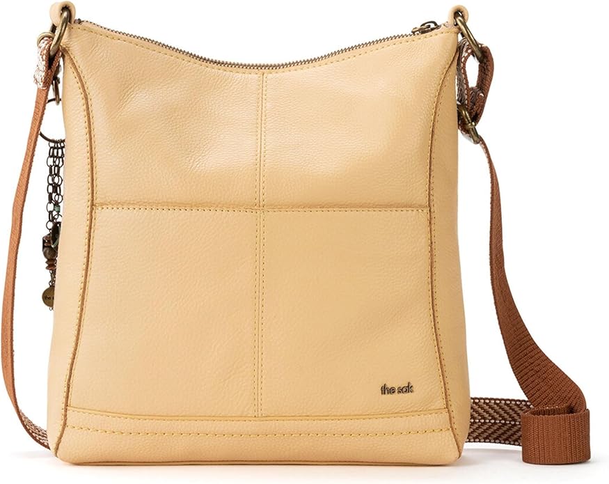 The Sak Lucia Crossbody Bag in Leather, Convertible Purse with Adjustable Strap