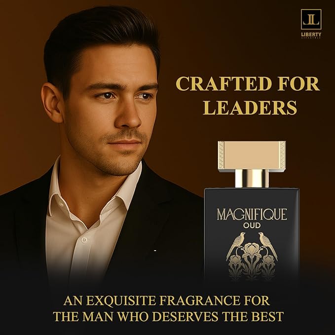 Liberty Oud Eau de Parfum for Men, 3.4 Oz,Magnifique Anniversary Edition, Luxury Oud Perfume, Premium Gift for Men, All-Day Freshness, Perfume for men, perfumes arabes para hombres