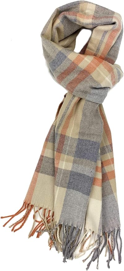 Plum Feathers Super Soft Luxurious Cashmere Feel unisex for Men and Women Winter Scarf