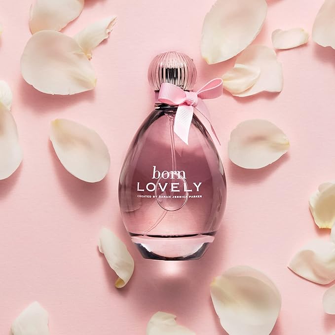 Born Lovely by SJP - Lush, Sweet, Elegant Amber Floral Eau De Parfum Spray Fragrance for Women - Mandarin, Peony, Honeysuckle, and Freesia - Intense, Long Lasting Scent - 3.4 oz