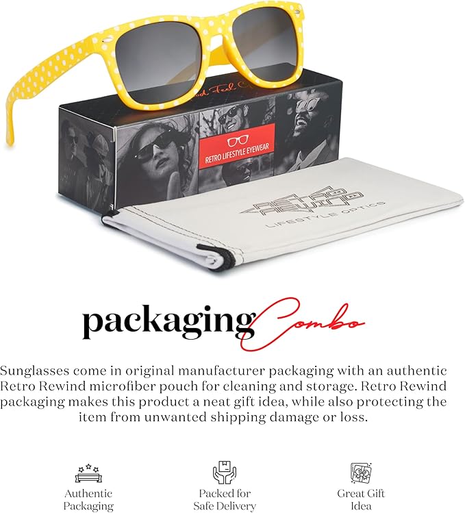 Retro Rewind Polka Dot Vintage Fashion Sunglasses for Women UV400