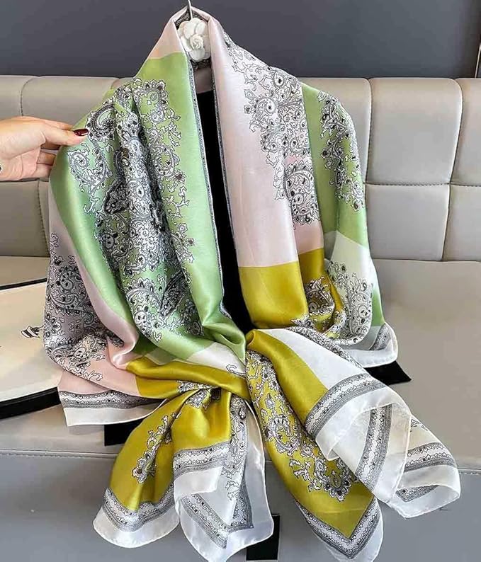 Xyueanlo Scarfs for Women Lightweight Scarves Fashion Print Floral Pattern Head Scarf Wraps Shawls