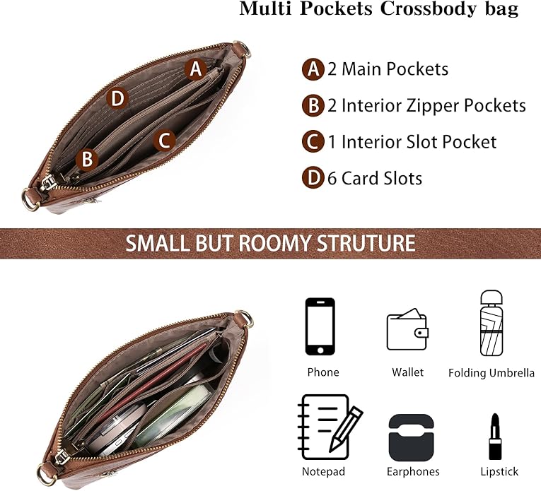 GAEKEAO Wristlet Wallet Clutch Purses For Women Small Crossbody Bag Cell Phone Wallet Purse Shoulder Handbag with Card Slots