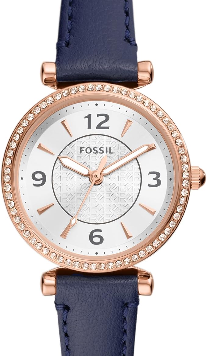 Fossil Women's Carlie Quartz Stainless Steel Three-Hand Watch