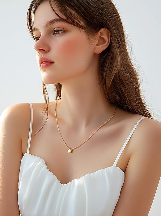 PROSILVER 925 Sterling Silver Necklace for Women | Dainty Delicate Adjustable Choker with Heart/Star/Moon/Vertical Bar Pendant, Hypoallergenic Tarnish Resistant Everyday Jewelry Gift for Her