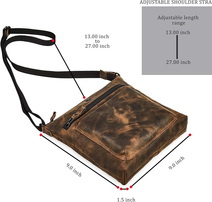 Real Leather Purse for Women Crossbody Bag Travel Shoulder Handbag Small Vintage Pocketbook | Real Leather, Travel, Shoulder, Small, Vintage