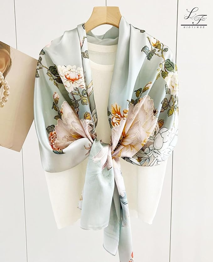 Shawl Scarf For Women Lightweight Scarves Floral Pattern Formal Evening Dressesformal Shawl Summer Wraps