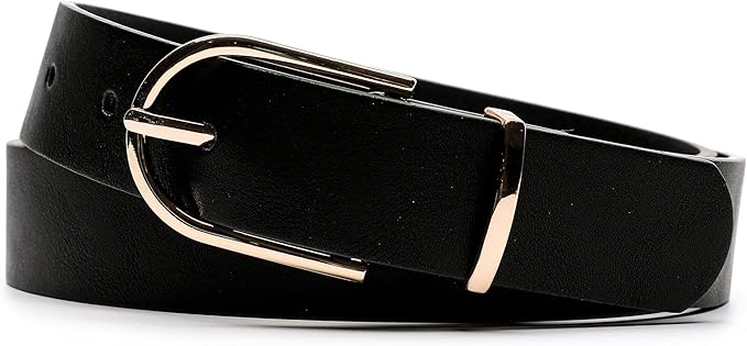Earnda Women's Faux Leather Chic Belt for Ladies Jeans