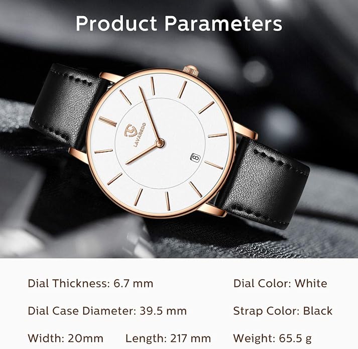 BEN NEVIS Watch, Mens Watch, Minimalist Fashion Simple Wrist Watch Analog Date with Leather Strap