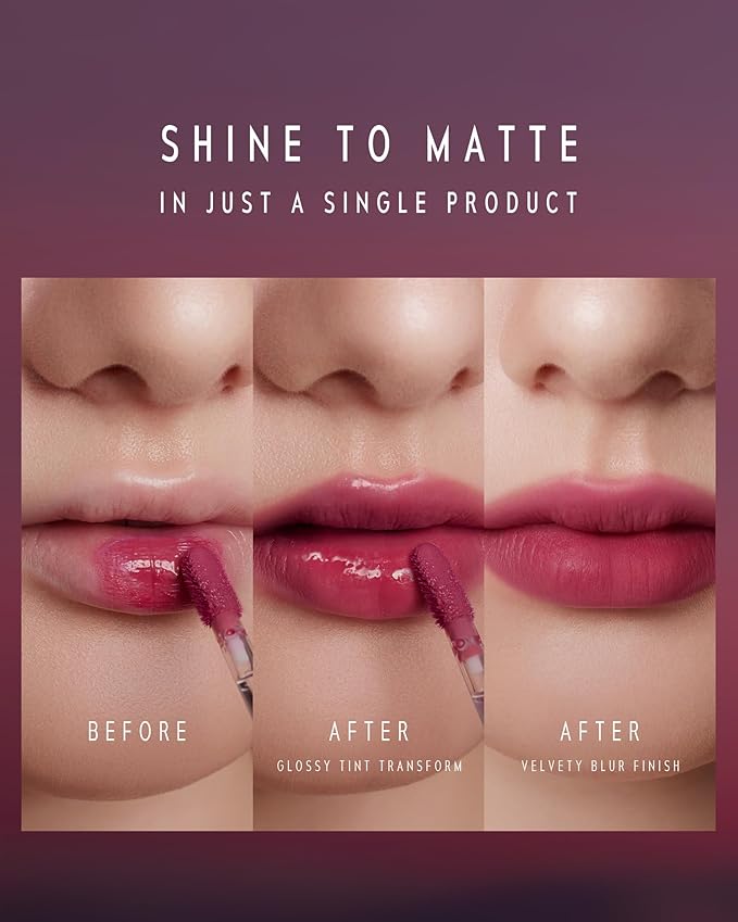 Altera Blurring Lip Tint 012 Hush, Nude Pink Glossy to Soft Matte Finish, Blur Lip Lines, Weightless No-Sticky Airy Velvet Texture, Vibrant Hydrating Long-Lasting Lip Makeup