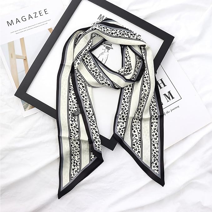 Hair Scarf for Women Silky Satin Headscarf Neck Scarves for Handbag Accessory