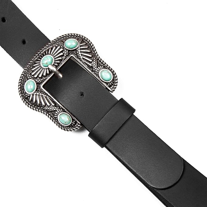 Lucky Brand Women's Western-Inspired Leather Belt | Classic | American Heritage | Casual | Vintage | Cowboy