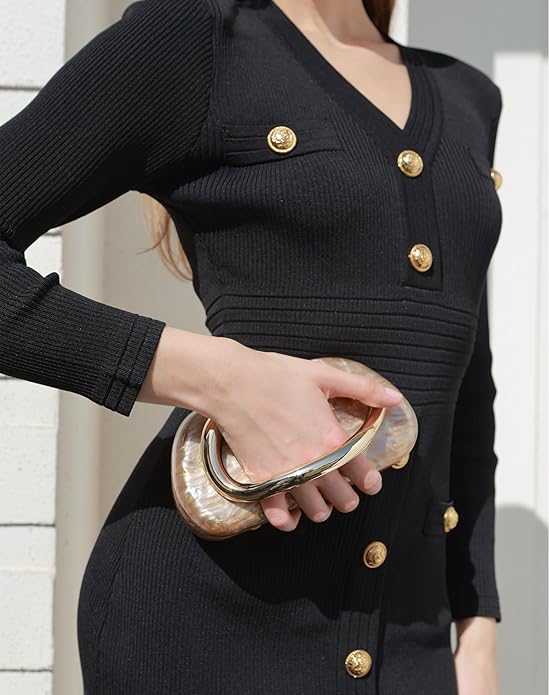 Clutch Purses for Women Evening Handbags for Wedding Party Crossbody Shoulder Bag Trendy