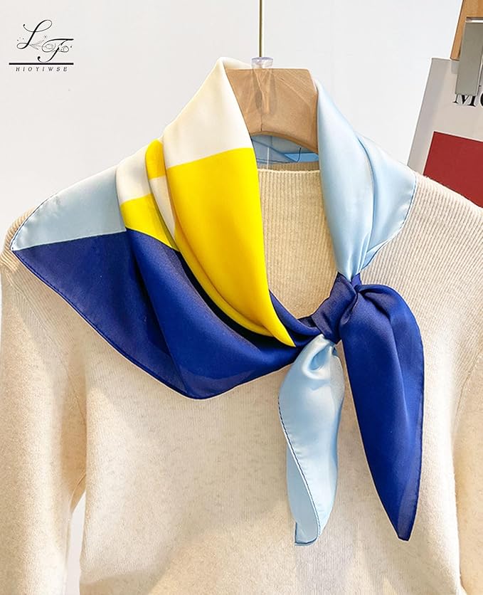 Satin Bandanas Head Scarf For Women Hair Scarves Accessories Lightweight Fashion Wrap Neck Silk Sleeping Headscarf