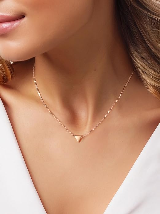 PROSILVER 925 Sterling Silver Necklace for Women | Dainty Delicate Adjustable Choker with Heart/Star/Moon/Vertical Bar Pendant, Hypoallergenic Tarnish Resistant Everyday Jewelry Gift for Her