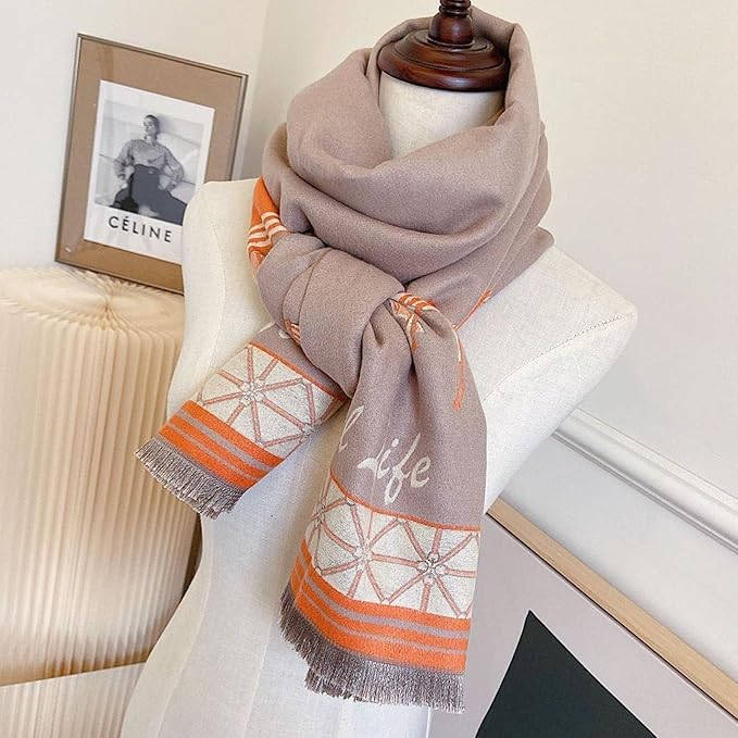 EXTREE Scarfs for Women Pashmina Silky Shawl Wrap for Evening Dressing Blanket Open Front Poncho Cape