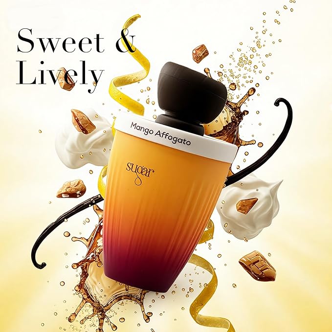 Mango Affogato Perfume for Women, Gourmand Scent with Mango & Amber, Long Lasting EDP Fragrance for Daily Use, 3.4 Fl Oz