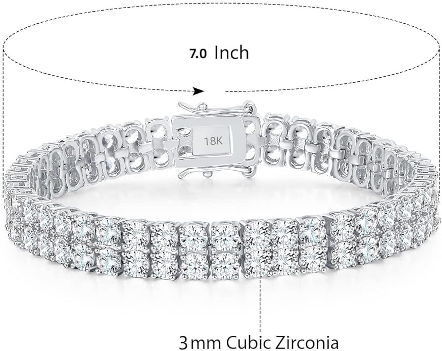 18K Platinum Authentic Full Diamond Bracelet Paired with Pure Natural Moissanite Diamonds, Versatile and Trendy Jewelry for Women
