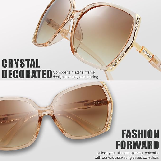 The Fresh Classic Crystal Elegant Women Beauty Design Sunglasses Gift Box