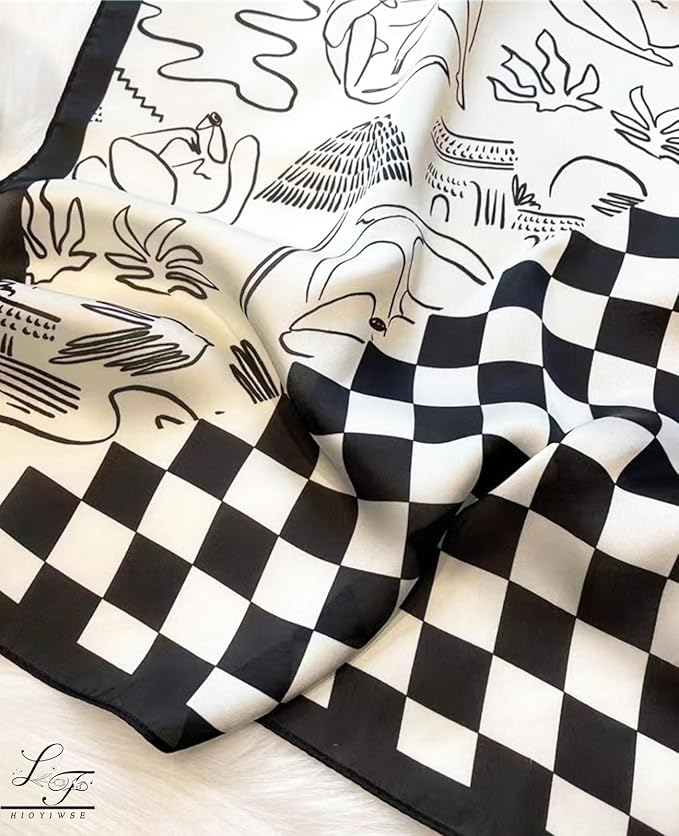 Satin Bandanas Head Scarf For Women Hair Scarves Accessories Lightweight Fashion Wrap Neck Silk Sleeping Headscarf