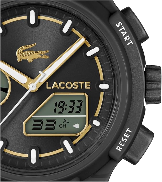Lacoste LC33 Women's Analog Digital Watch, Silicone Strap, Contemporary, Sporty - Premium Fashion Timepiece - Gift for Her, 40mm