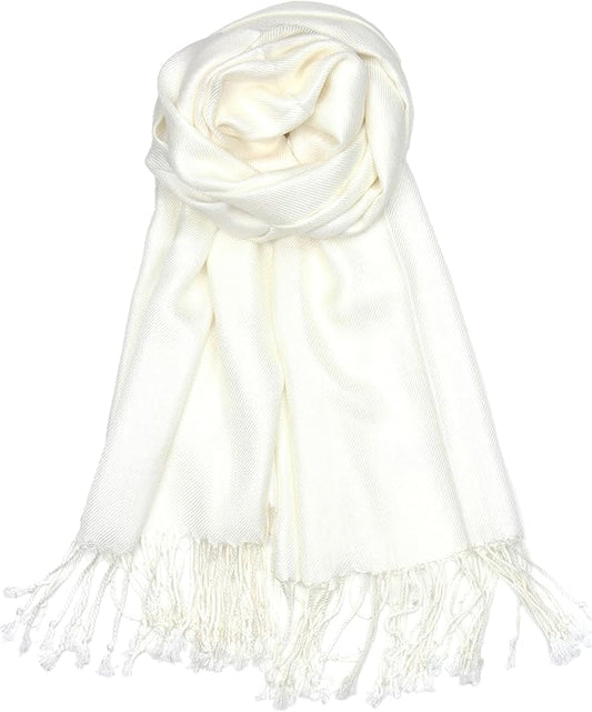 Achillea Soft Silky Pashmina Scarf for Women – Shawl Wrap for Evening Dresses, Bridesmaids, Weddings & Everyday Wear