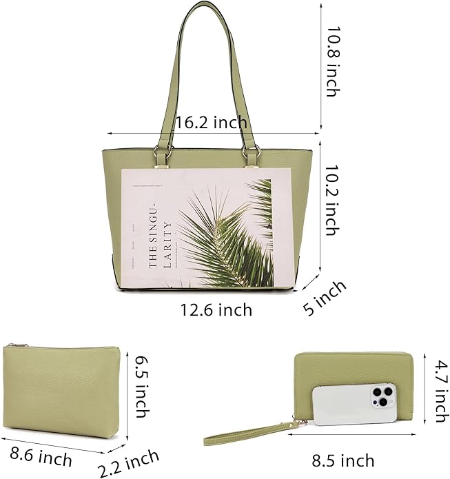 Purses And Wallets Set For Women Work Tote Satchel Handbags Shoulder Bag Top Handle Totes Purse With Matching Wallet