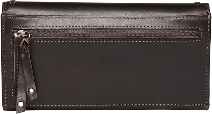 Lady Conceal Hope Rfid Leather Laced Wallet (Gray)