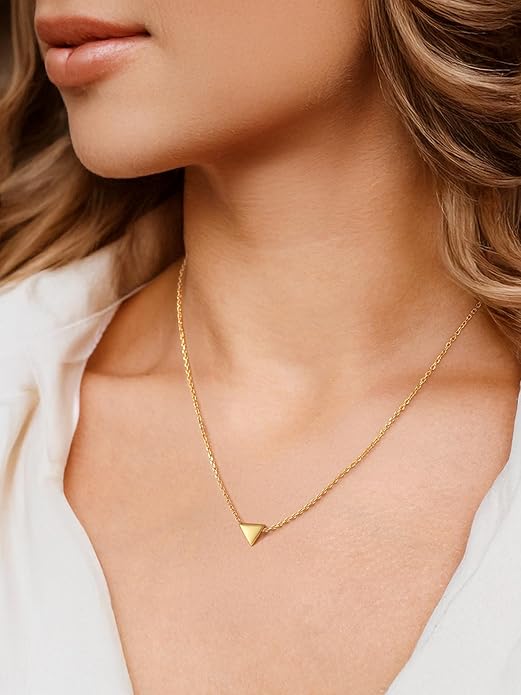 PROSILVER 925 Sterling Silver Necklace for Women | Dainty Delicate Adjustable Choker with Heart/Star/Moon/Vertical Bar Pendant, Hypoallergenic Tarnish Resistant Everyday Jewelry Gift for Her