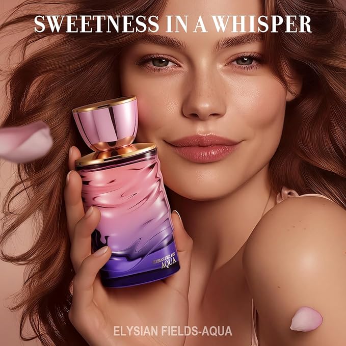 Elysian Fields - Aqua Eau De Parfum, Long-Lasting Fragrance Floral, Fruity Fresh, Sweet Perfumes for Women 100ml | 3.4 fl. oz + 2ml Samples