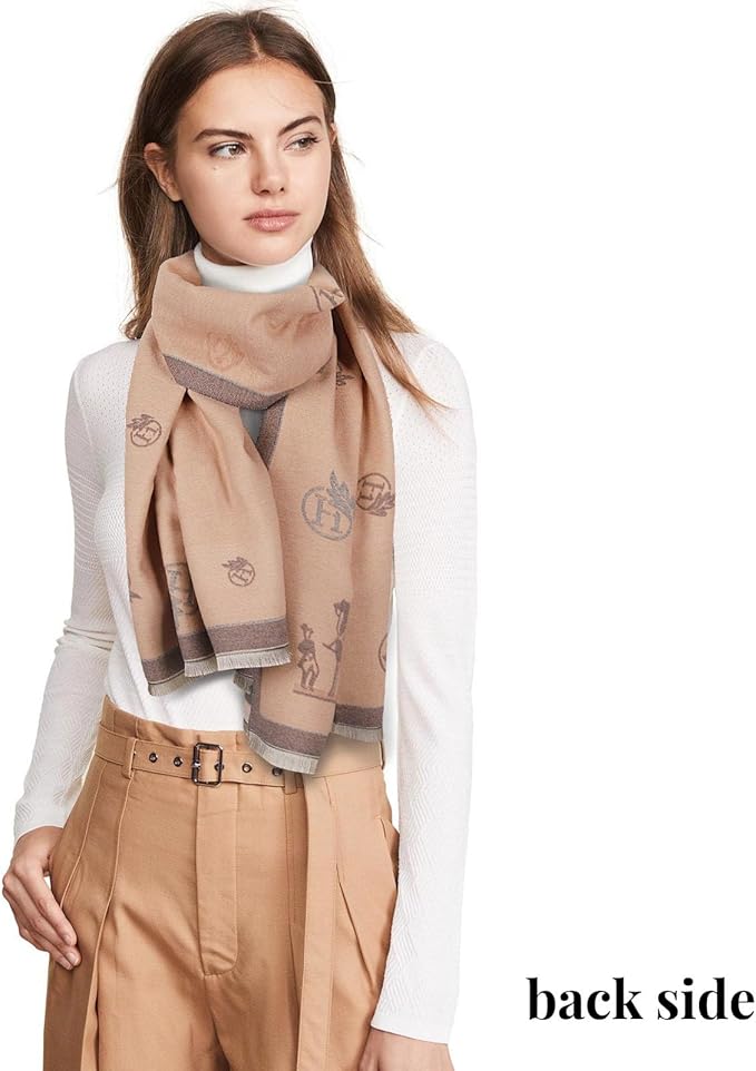 EXTREE Scarfs for Women Pashmina Silky Shawl Wrap for Evening Dressing Blanket Open Front Poncho Cape