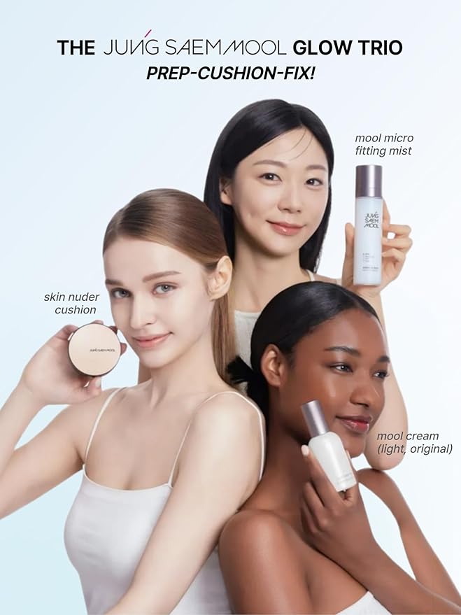 JUNG SAEM MOOL Essential Skin Nuder Cushion 38N Saddle Brown 0.49 Fl Oz, No Refill, Natural Radiant Finish Cushion Foundation with Buildable Coverage, Lightweight Texture, Korean Foundation Makeup