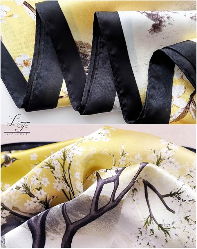 Satin Bandanas Head Scarf For Women Hair Scarves Accessories Lightweight Fashion Wrap Neck Silk Sleeping Headscarf