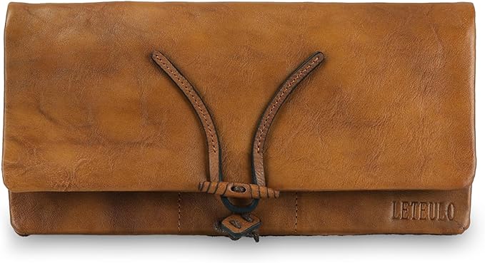 Wallets for Women Large Capacity Leather Clutch Wallet Card Organizer Women's Purse