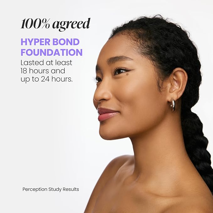 Wonderskin Hyper Bond All-Day Stay Serum Foundation – Waterproof, Transfer-Proof, 24HR Longwear Face Makeup with Niacinamide & Hyaluronic Acid – Lightweight, Natural Finish (Bliss)