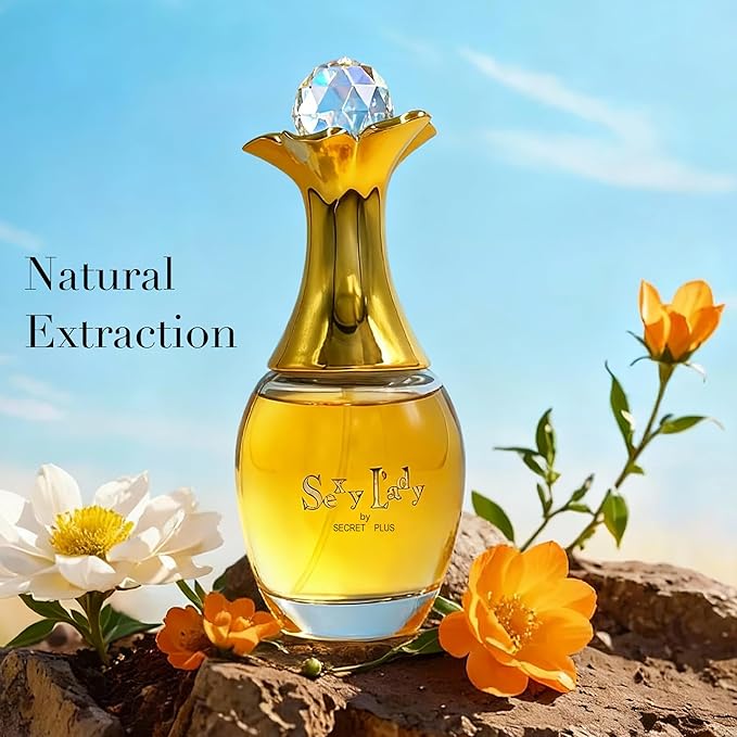 SEXY LADY-SECRET PLUS EDP Perfume for Women, Grapefruit & Jasmine Scent, Long Lasting Floral Fragrance, Cologne for Daily Use, 3.4 Fl Oz