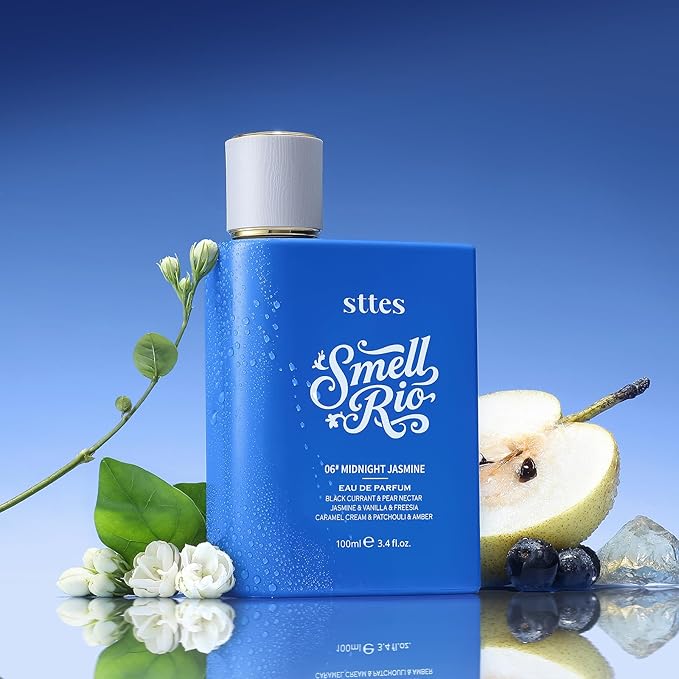 Sttes Perfume 06# (2-PACK) – Perfume for Women – Long-Lasting Hair Black Currant, Vanilla & Jasmine Notes – Elegant Scentual Fragrance Eau de Parfum 2 Bottles Total 6.8 fl oz