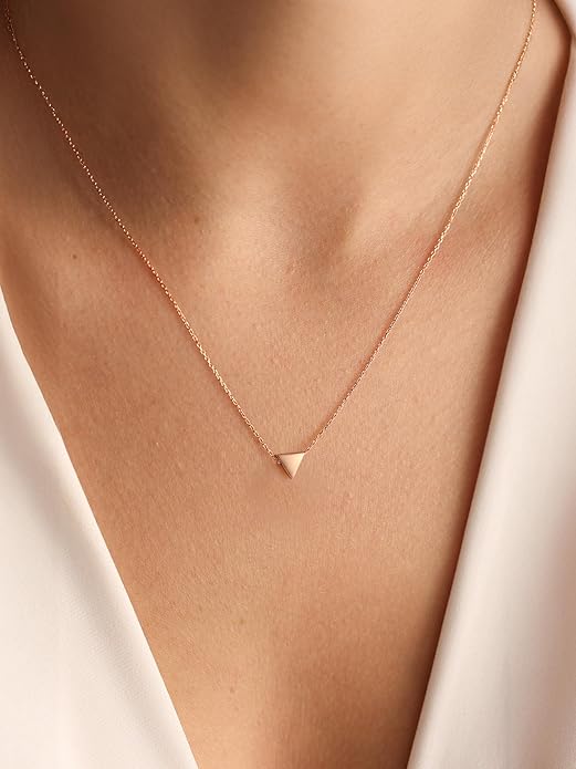 PROSILVER 925 Sterling Silver Necklace for Women | Dainty Delicate Adjustable Choker with Heart/Star/Moon/Vertical Bar Pendant, Hypoallergenic Tarnish Resistant Everyday Jewelry Gift for Her