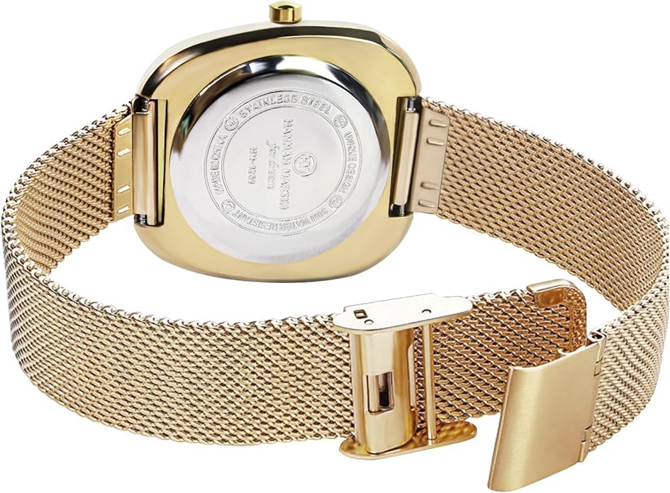 HANNAH MARTIN Watches for Women Waterproof Ladies Analog Quartz Wrist Watches Stainless Steel Band Fashion Dainty Female Watch Luxury Bracelet Diamond
