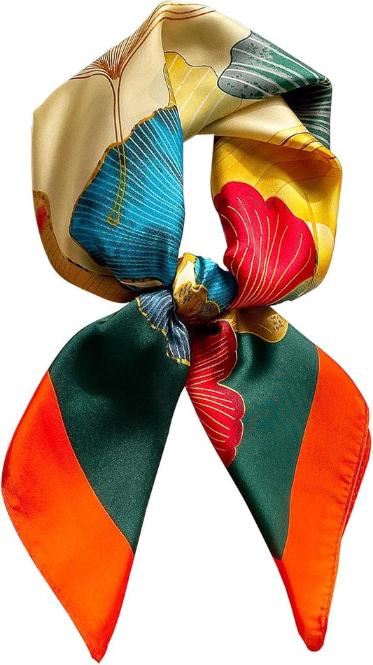 Satin Bandanas Head Scarf For Women Hair Scarves Accessories Lightweight Fashion Wrap Neck Silk Sleeping Headscarf