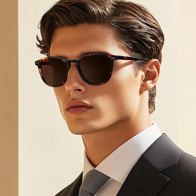 ZENOTTIC Round Polarized Sunglasses Women: UV400 Protection Classic Retro Circle Shades for Driving Fishing Golf Fashion