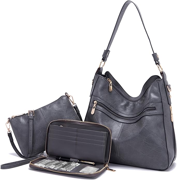 Women Large Crossbody Bags Ladies Satchel Shoulder Handbags Purse and Wallet Set for Women Totes Hobo Purses