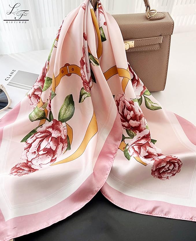 Satin Bandanas Head Scarf For Women Hair Scarves Accessories Lightweight Fashion Wrap Neck Silk Sleeping Headscarf