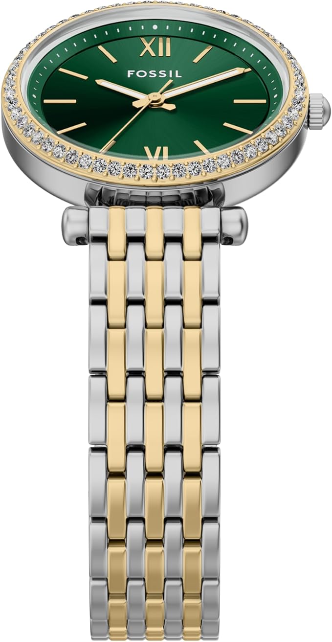 Fossil Women's Carlie Quartz Stainless Steel Three-Hand Watch