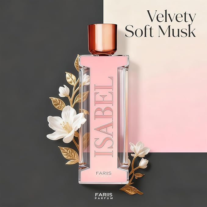 Isabel Women's Woody Floral Cologne Perfume 100ml Rose & Sandalwood Feminine Fragrance Gift Creamy Pomarose Eau de Parfum
